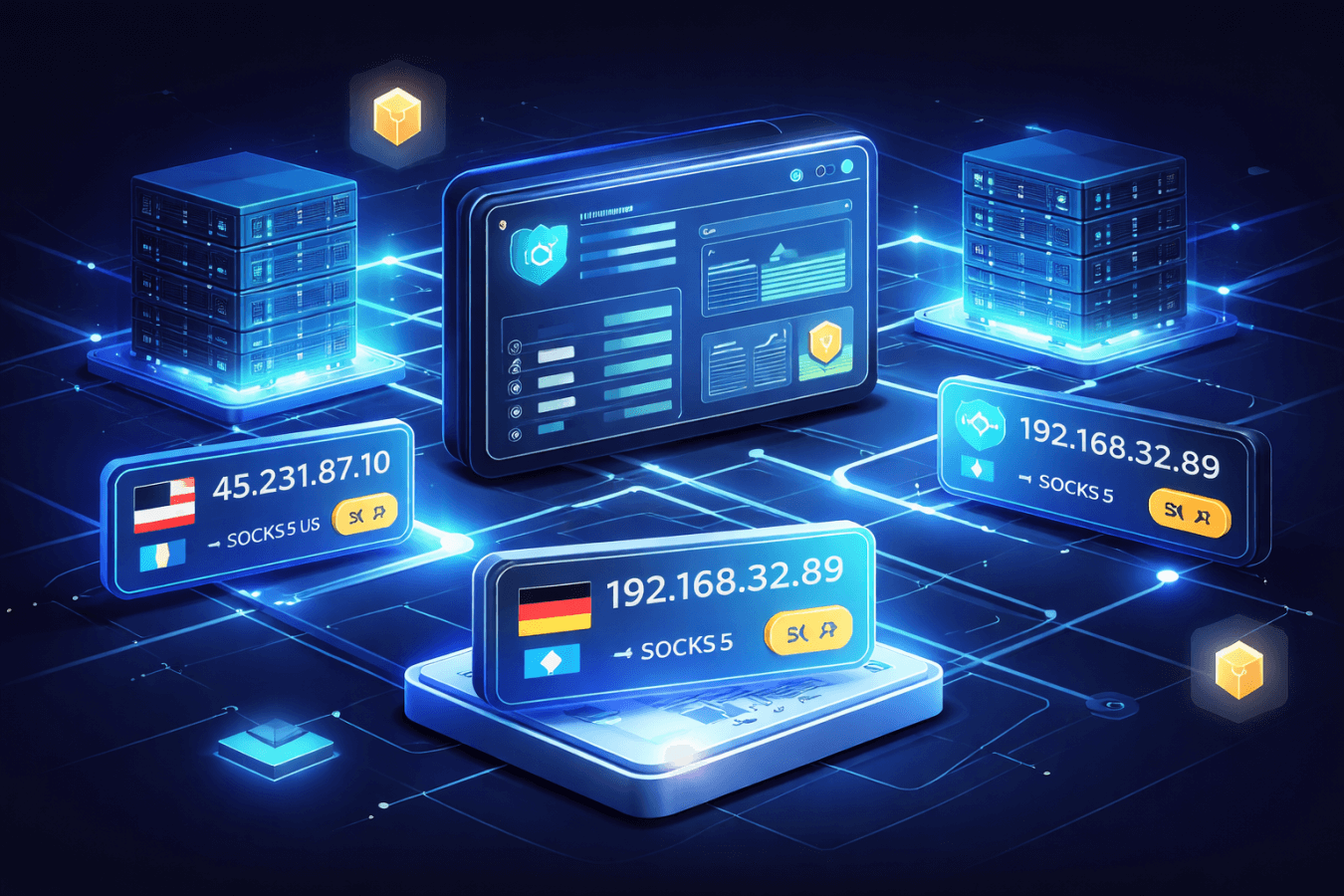 Инфраструктура прокси: серверы, подсети, панель управления